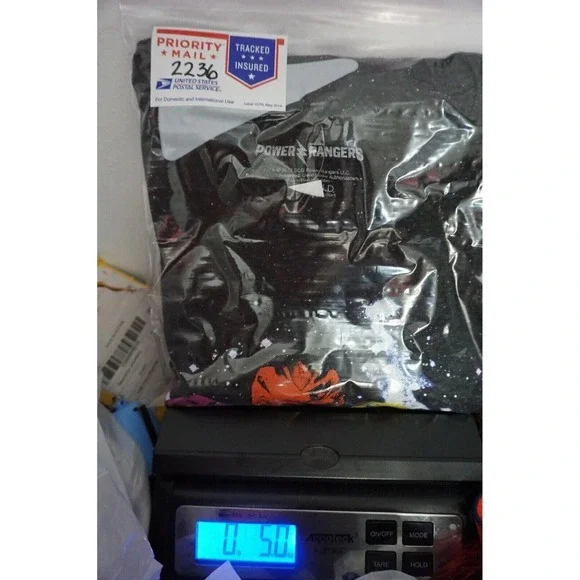 Saban's Power Rangers Movie Men Large Black Nep Bioworld T-Shirt NEW - Picture 11 of 11